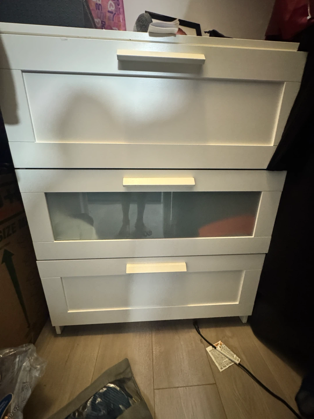 White 6-Drawer Dresser - photo 5