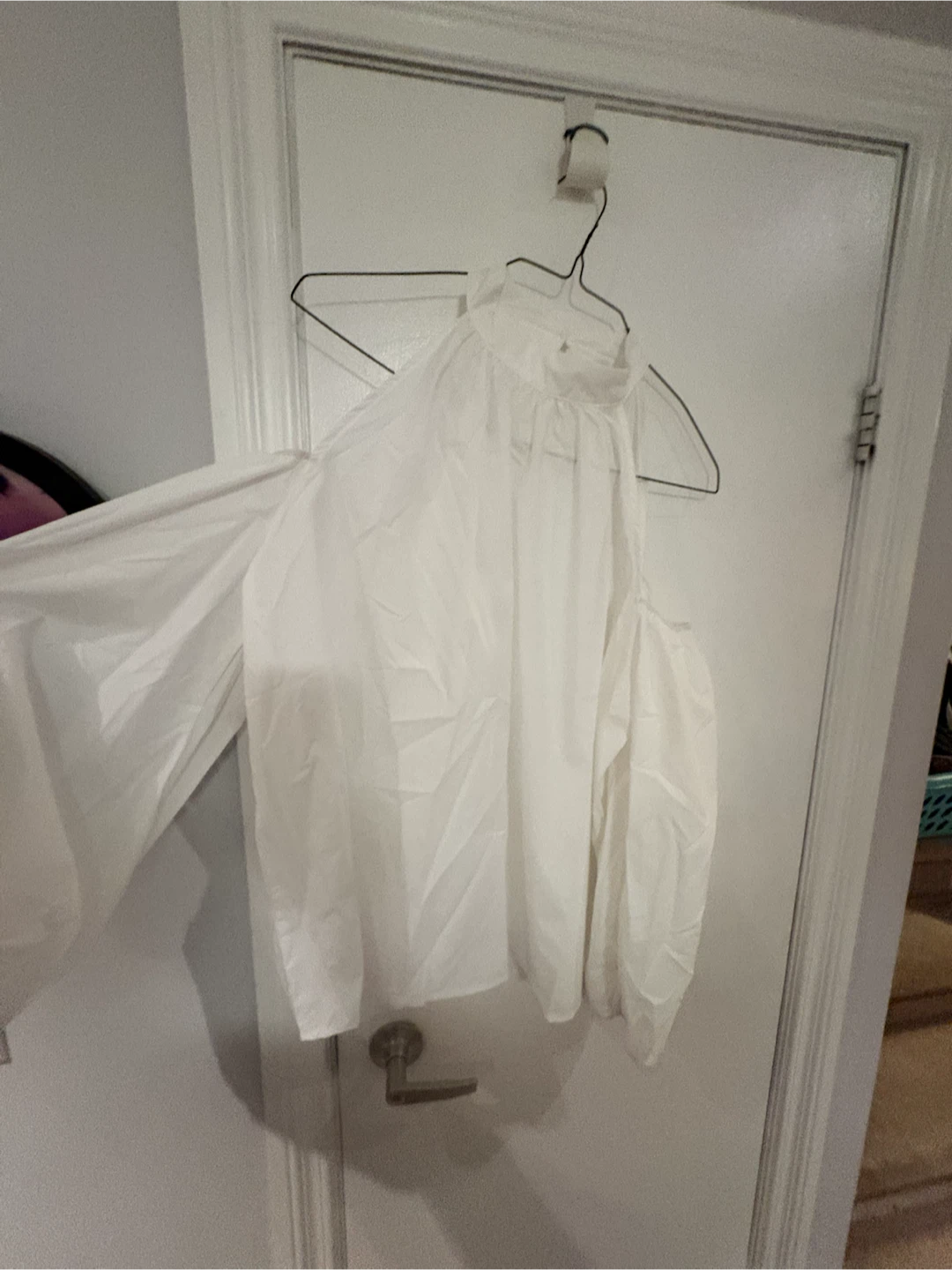 White Cold Shoulder Blouse