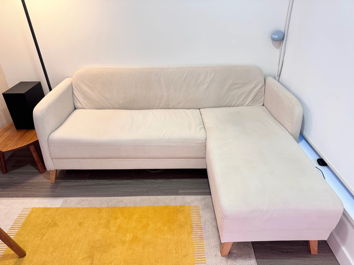 Beige IKEA LINANÄS Sectional Sofa
