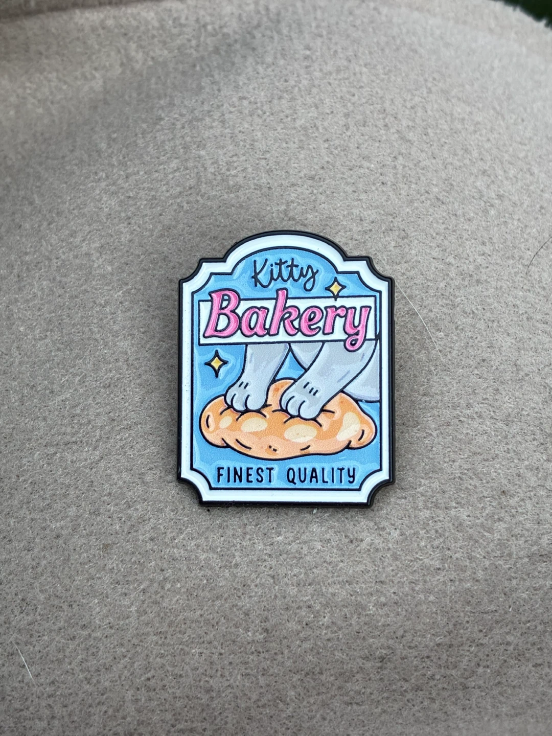 Kitty Bakery enamel pin