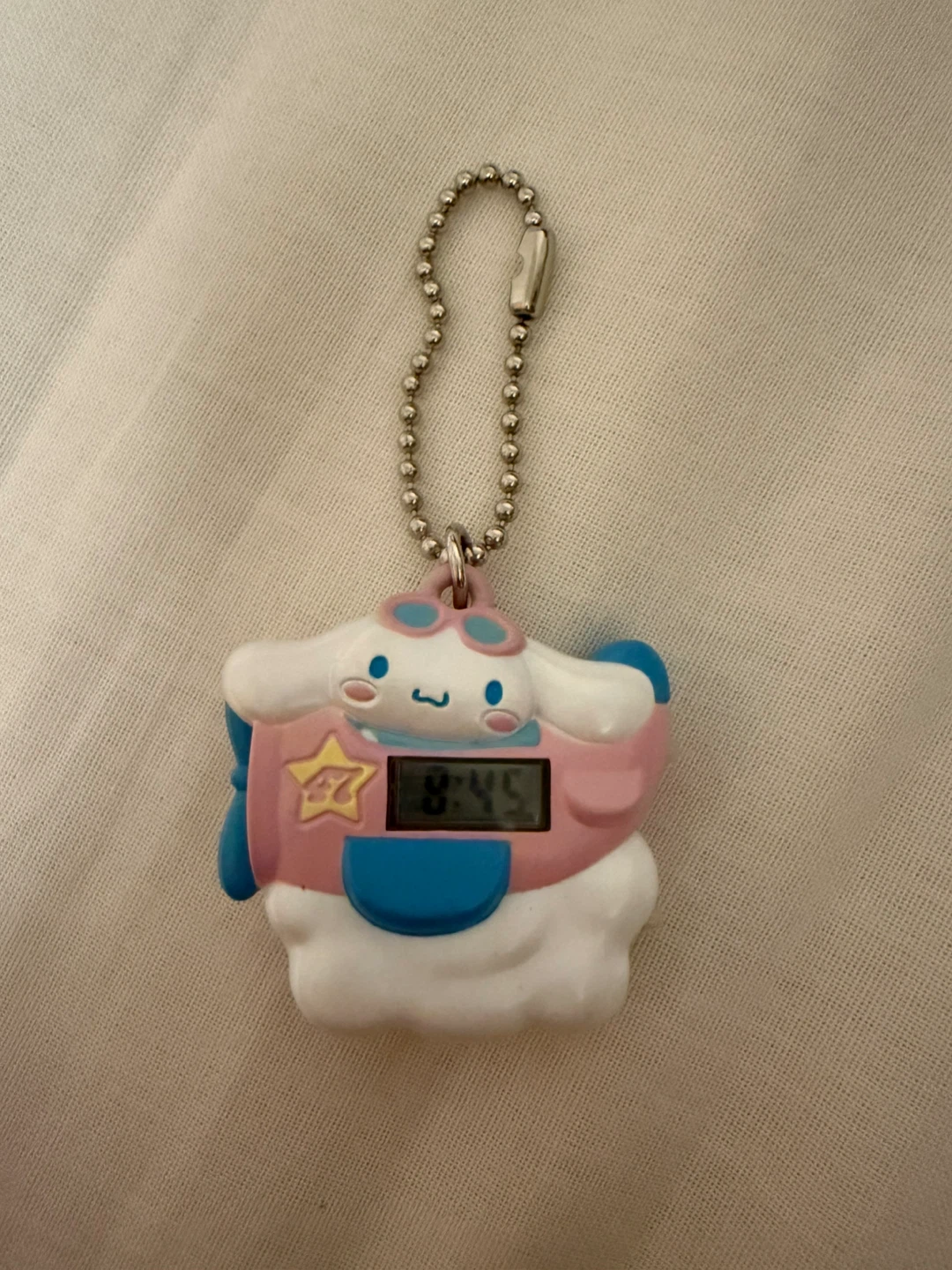 Vintage rare Cinnamoroll watch swing gashapon keychain