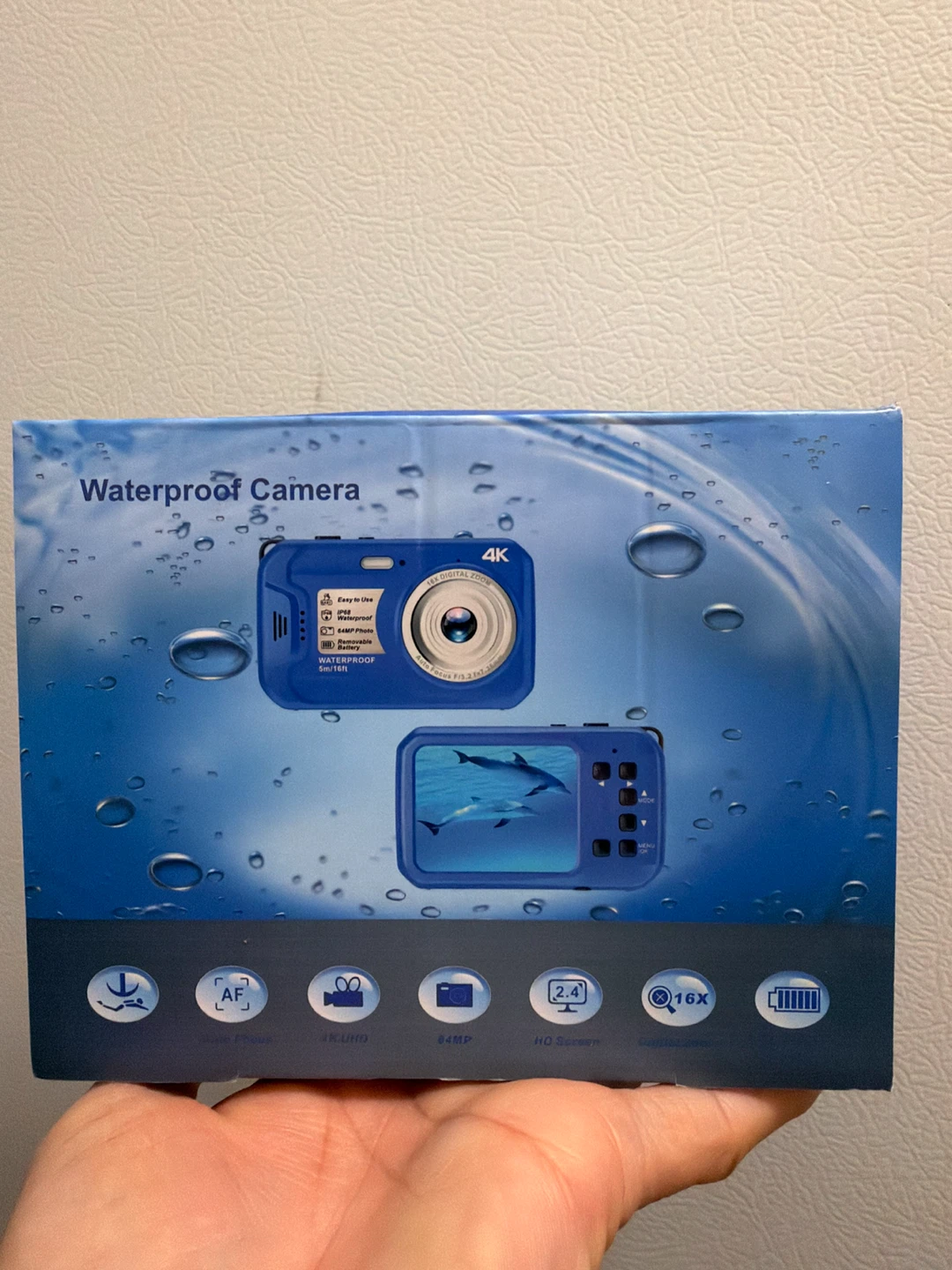 Waterproof Digital Camera 64MP 4K
