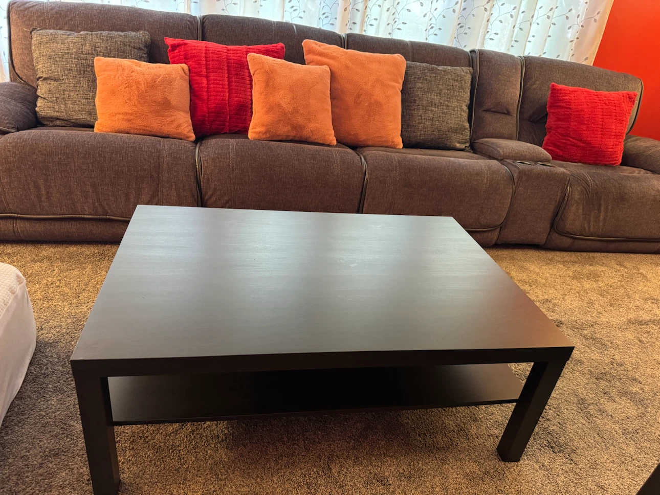Gray Sectional Sofa with Recliners and Cup Holders - photo 2
