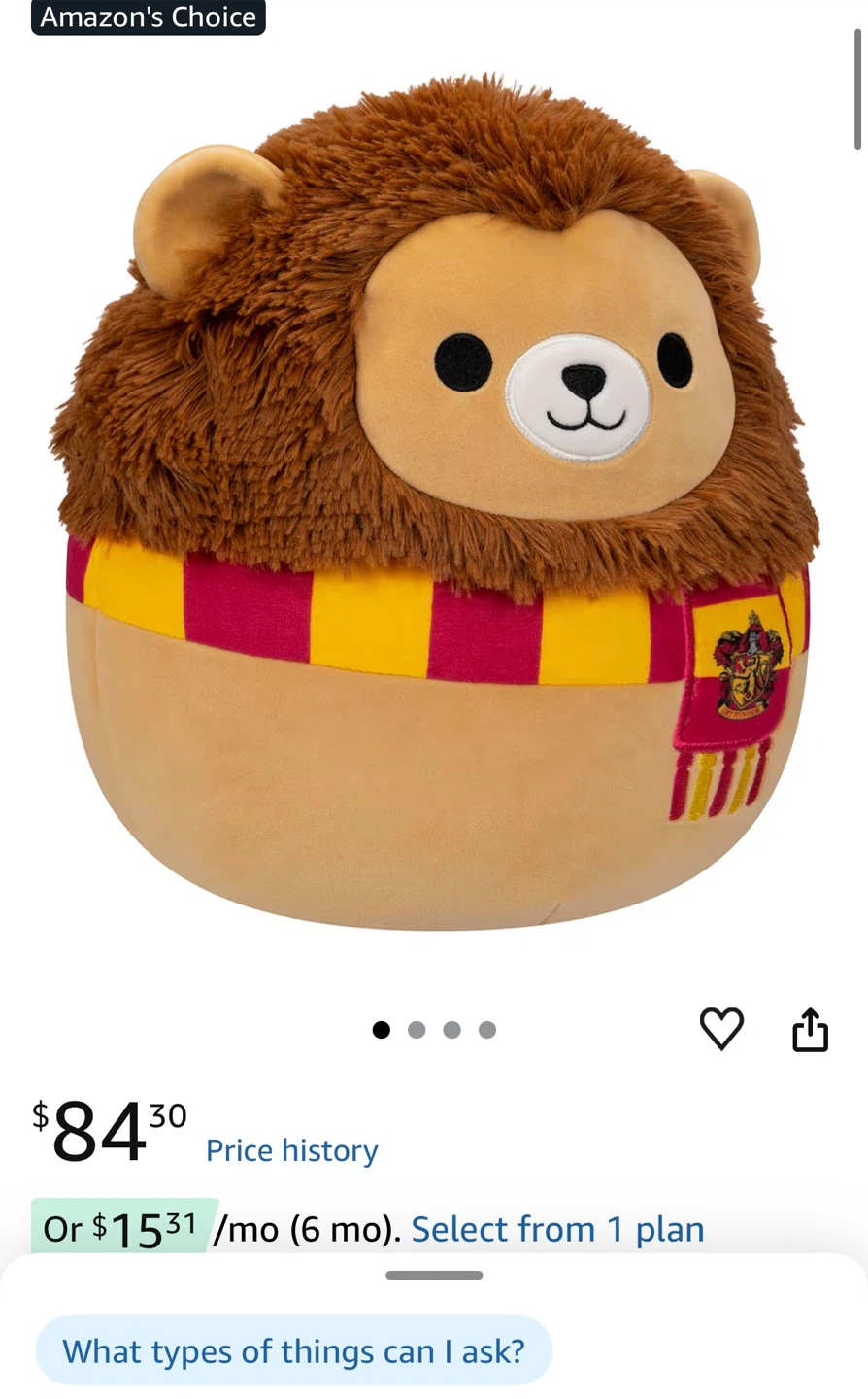 Harry Potter Lion Squishmallow - photo 2
