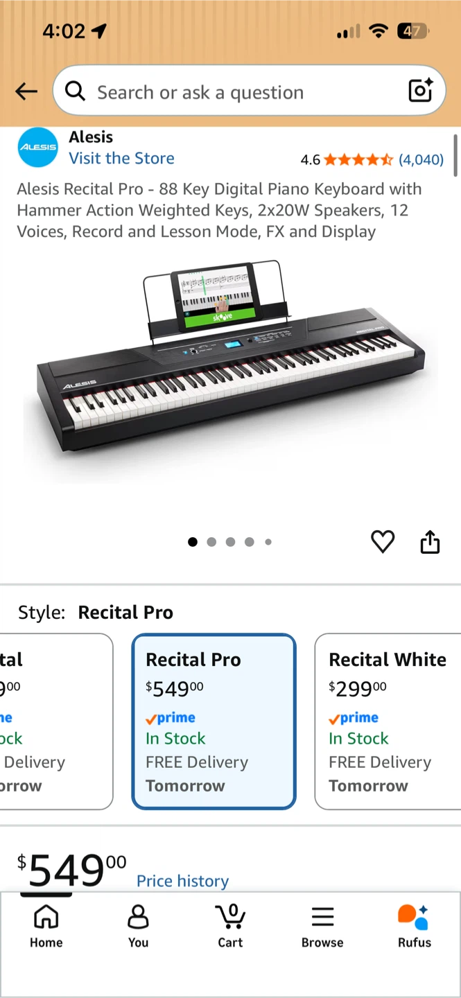 Alesis Recital Pro 88-Key Digital Piano Keyboard - photo 2