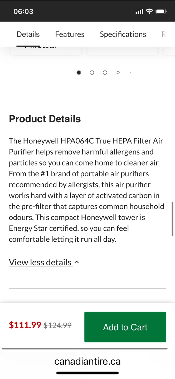 Honeywell Air Purifier - photo 4
