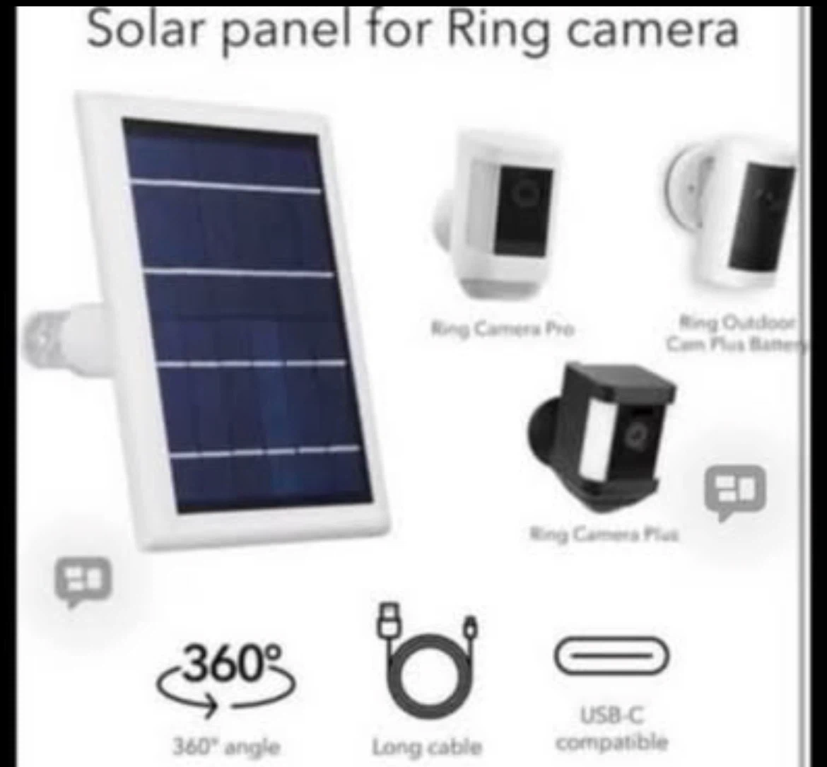 3 Wasserstein Solar Panel for Ring Cameras - photo 4