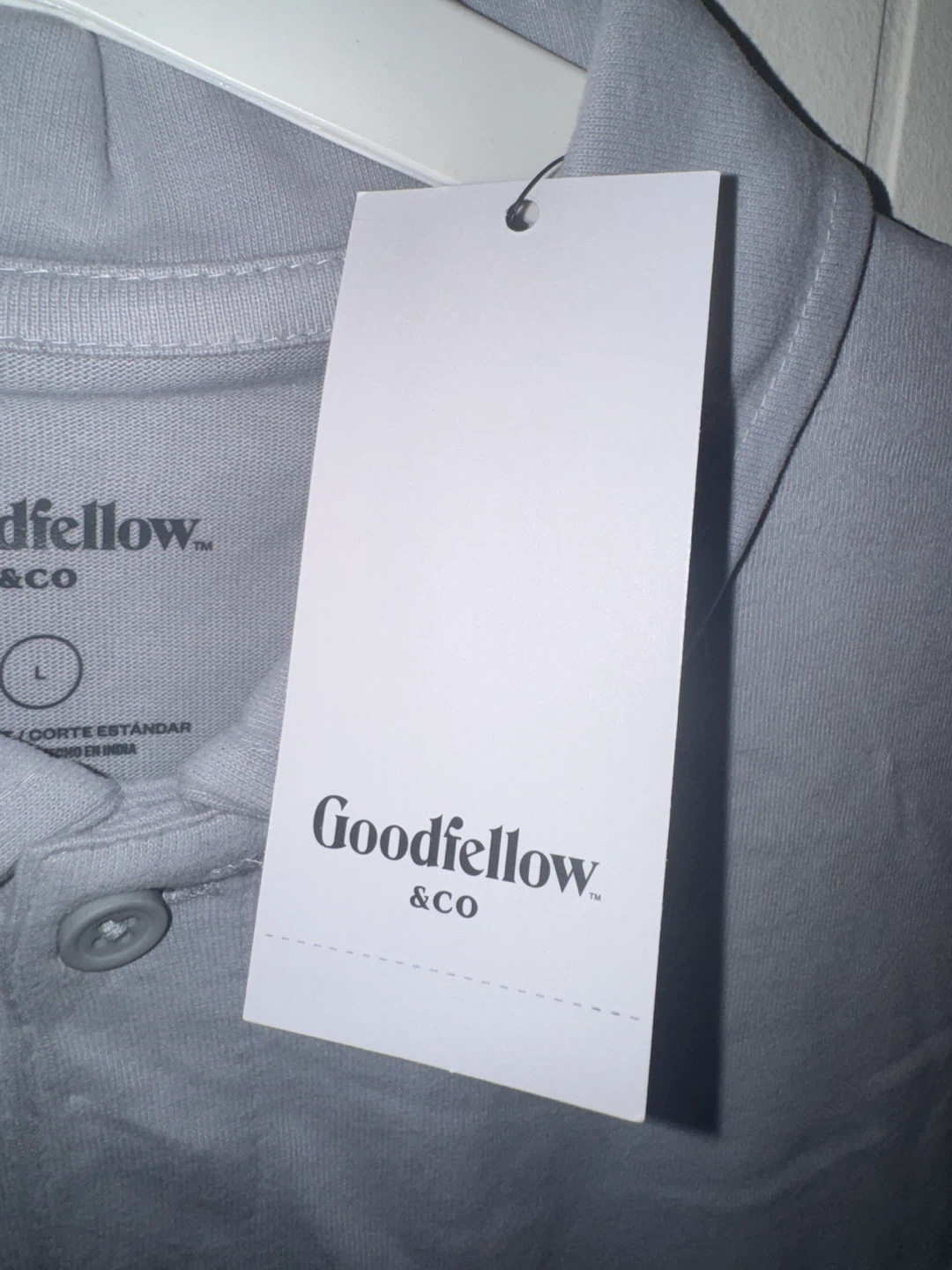 Goodfellow & Co. Men's Light Blue Polo Shirt Size L - photo 5