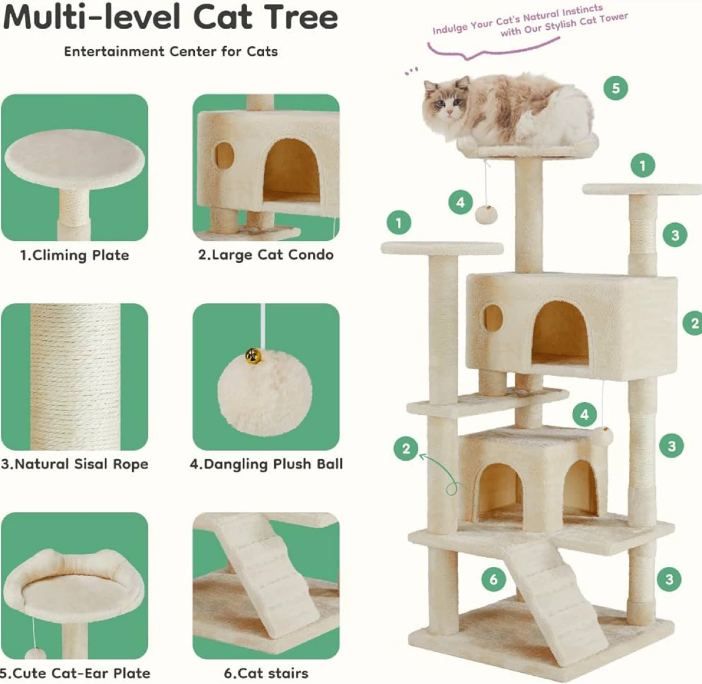 Brand New Cat Tree 54 in. - photo 4
