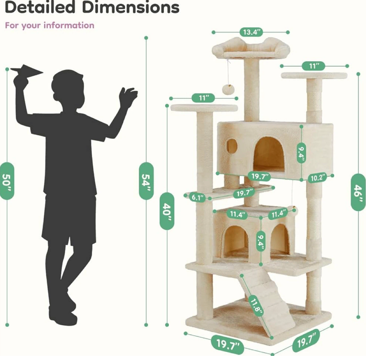 Brand New Cat Tree 54 in. - photo 2