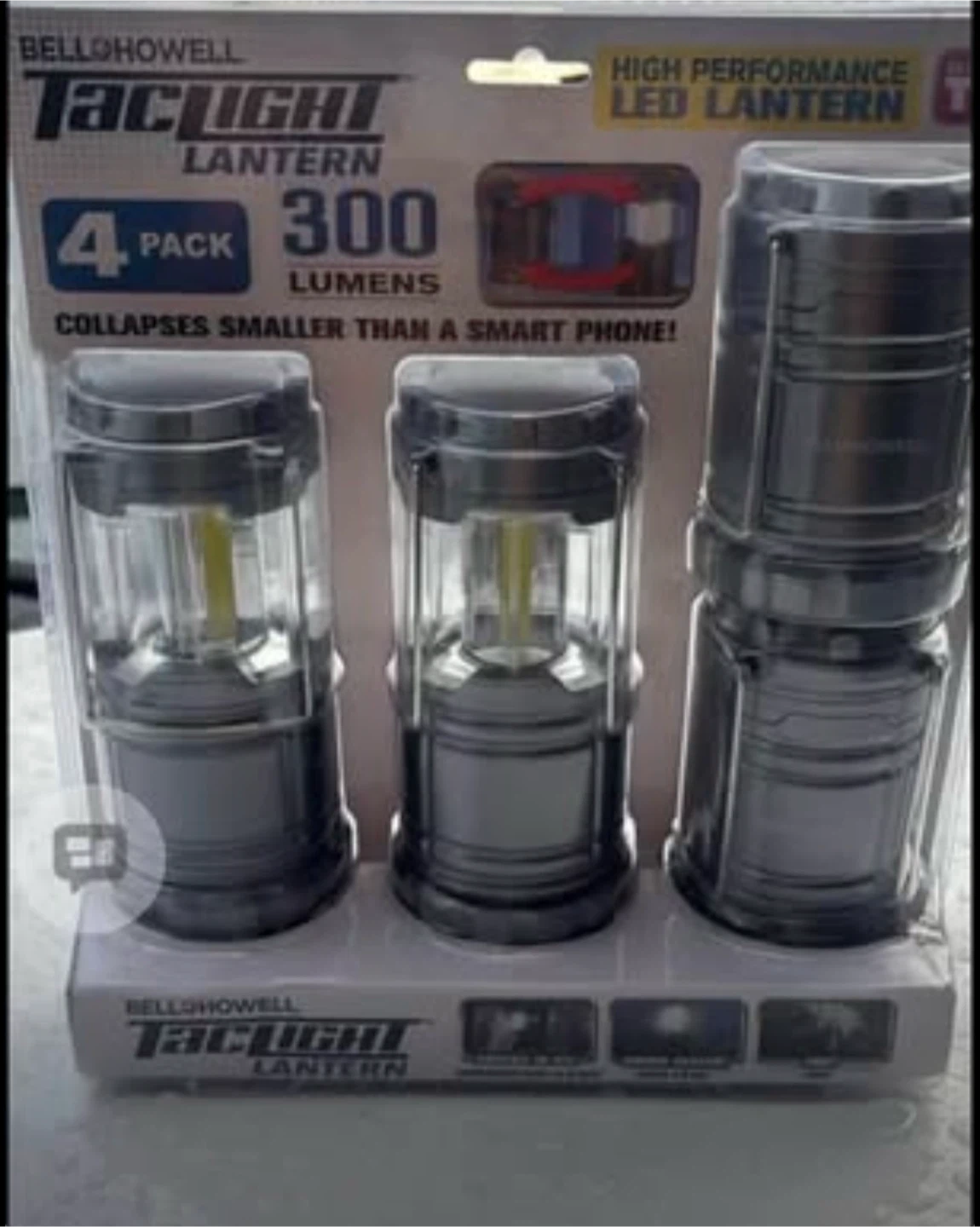 Bell+Howell TacLight  Mini Lantern LED (4 Pack)
