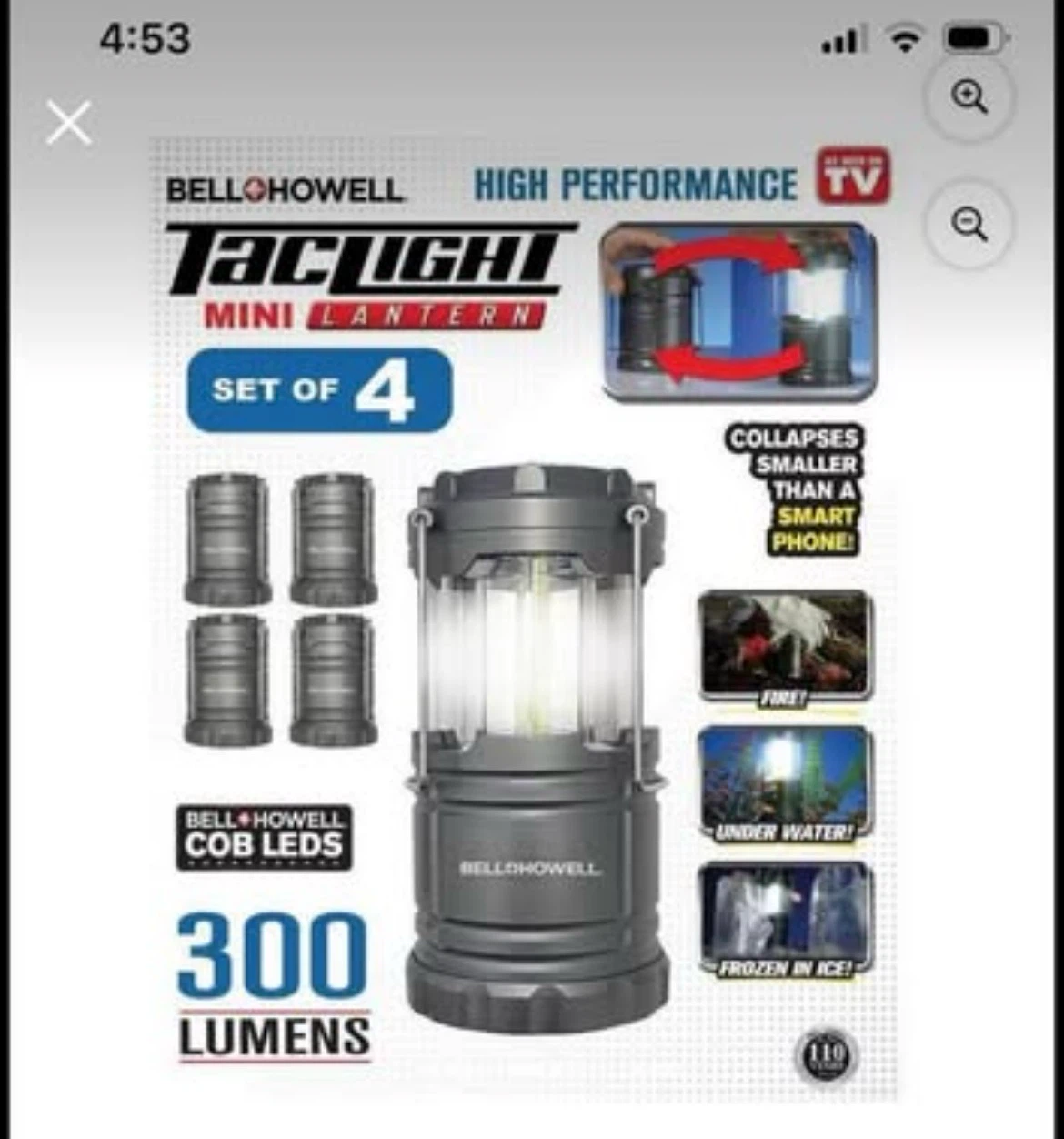 Bell+Howell TacLight  Mini Lantern LED (4 Pack) - photo 2