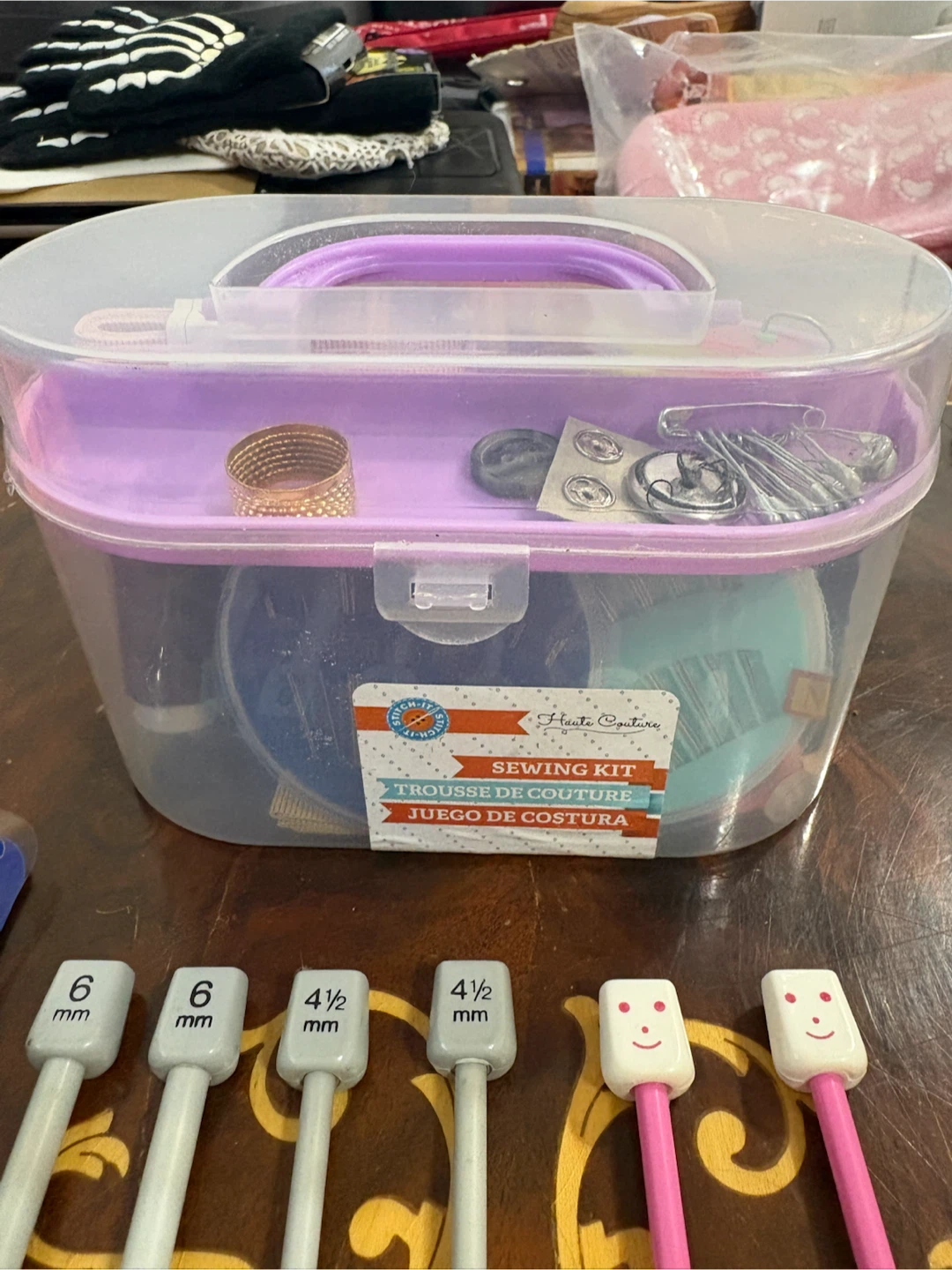 Knitting & Sewing Kit with Yarn and Needles - photo 2