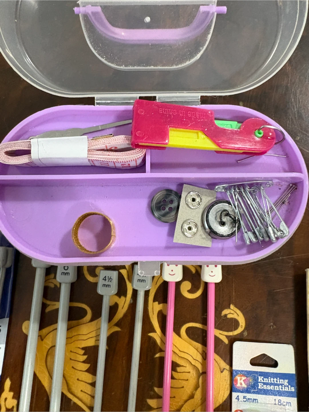 Knitting & Sewing Kit with Yarn and Needles - photo 3