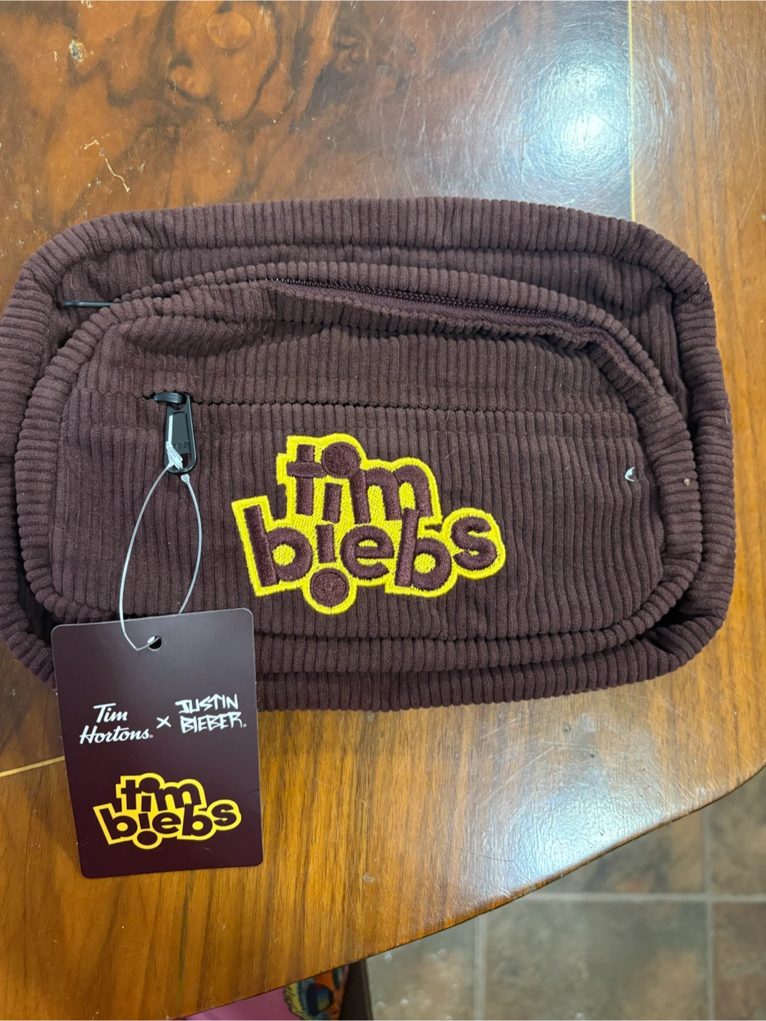 Tim Hortons x Justin Bieber "TimBiebs" Corduroy Bag