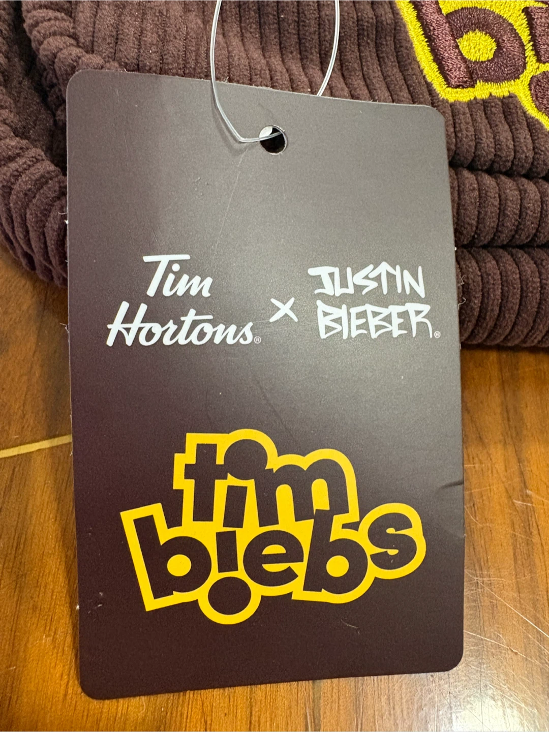 Tim Hortons x Justin Bieber "TimBiebs" Corduroy Bag - photo 2