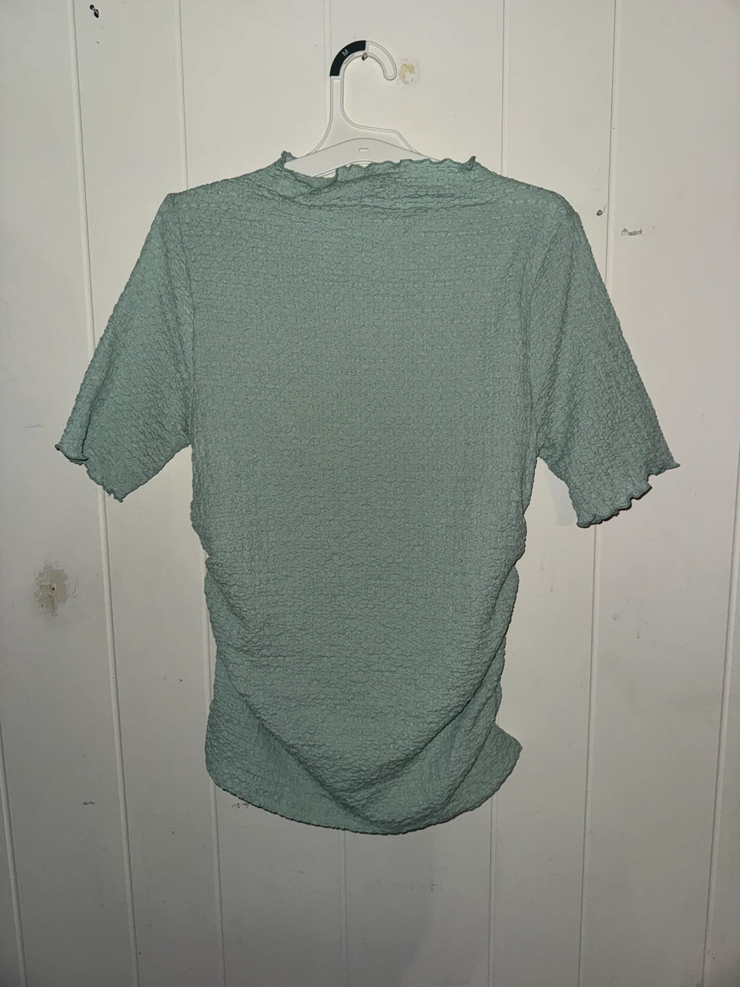 A New Day Women's Mint Green Textured Short Sleeve Top Size M - photo 2