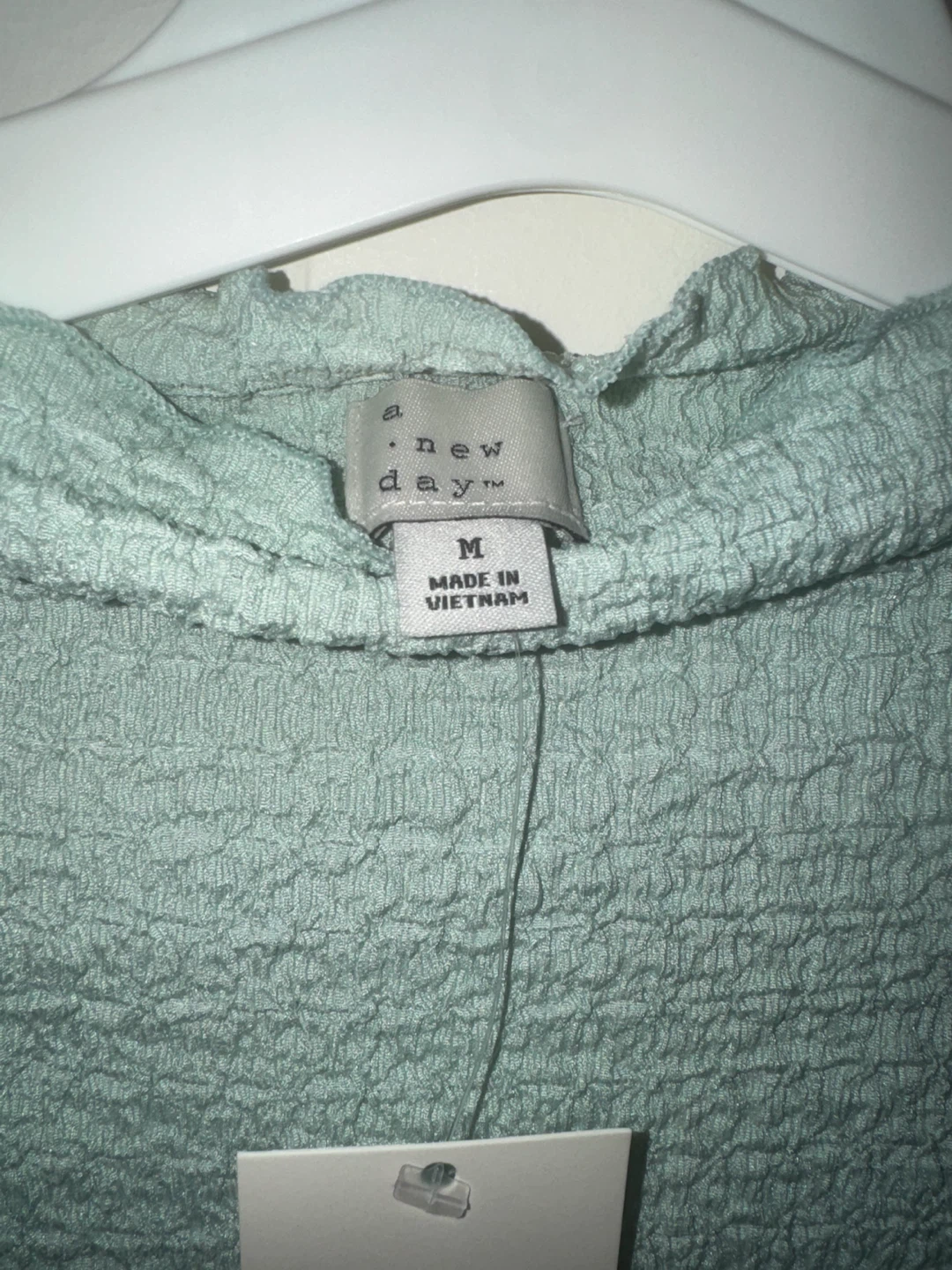 A New Day Women's Mint Green Textured Short Sleeve Top Size M - photo 4