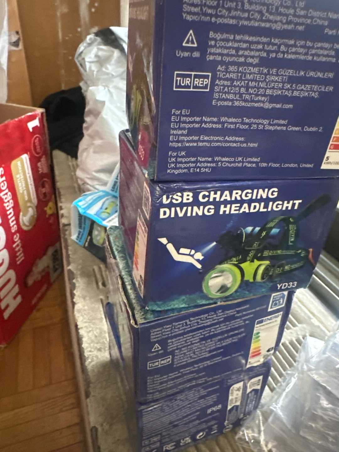 USB Charging Diving Headlight YD33 - photo 4