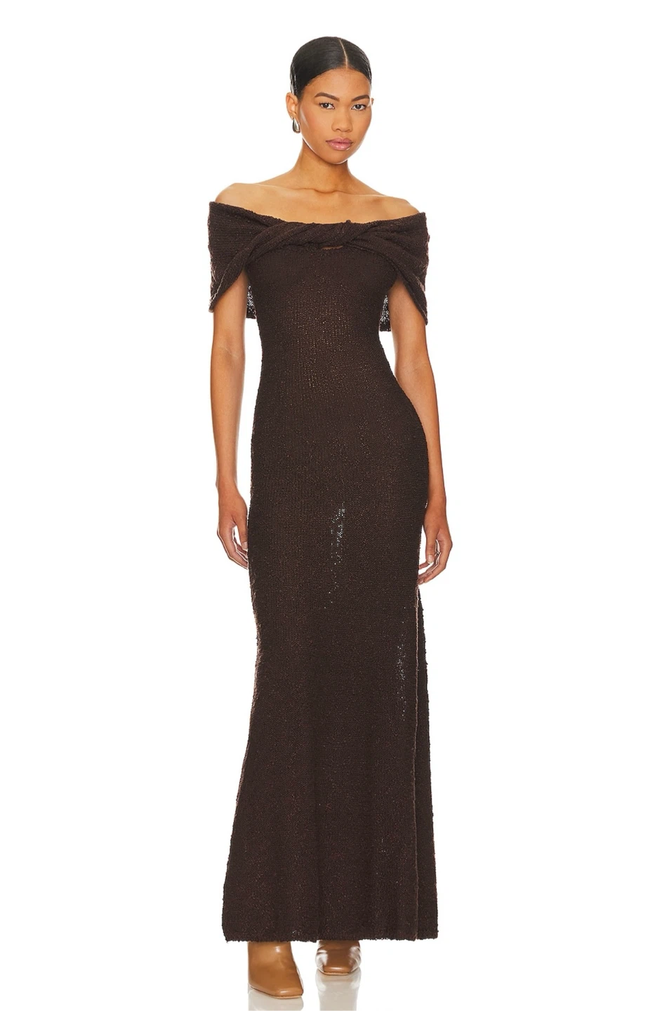 Brown maxi dress