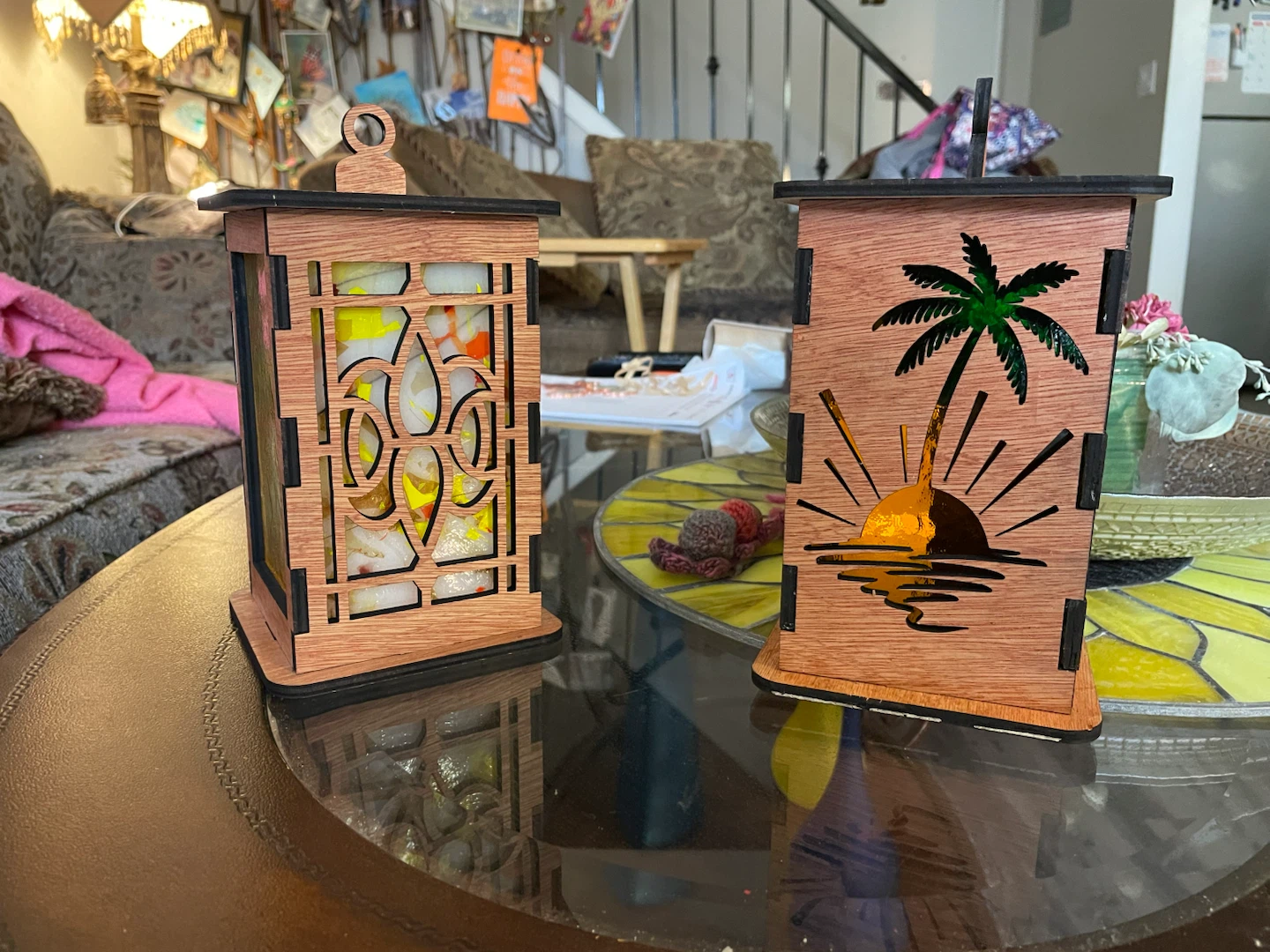 Wooden Lantern with LED Candle - photo 3