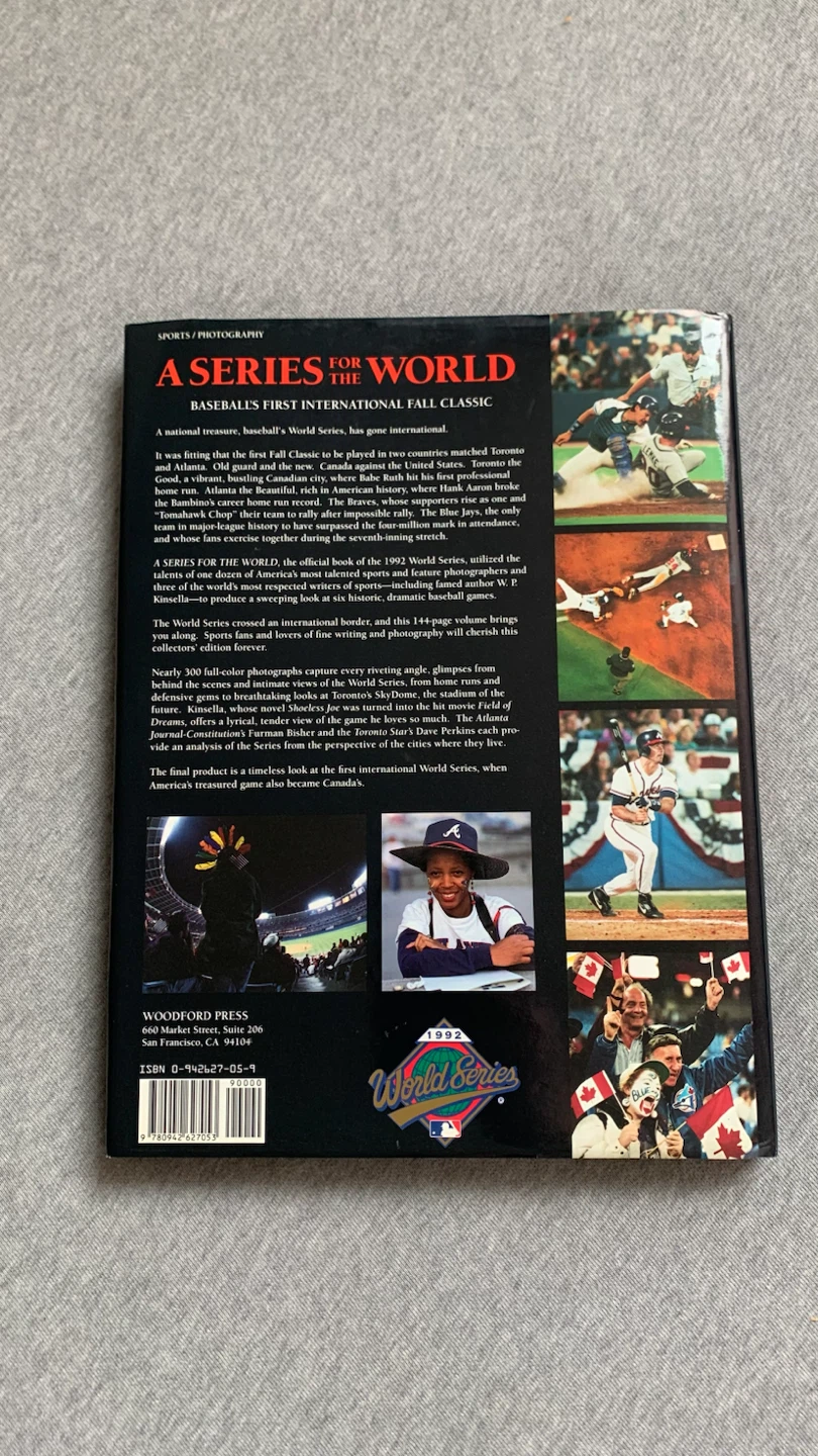 A Series for the World ~ Hardcover book 1992 Blue Jays Win - photo 2