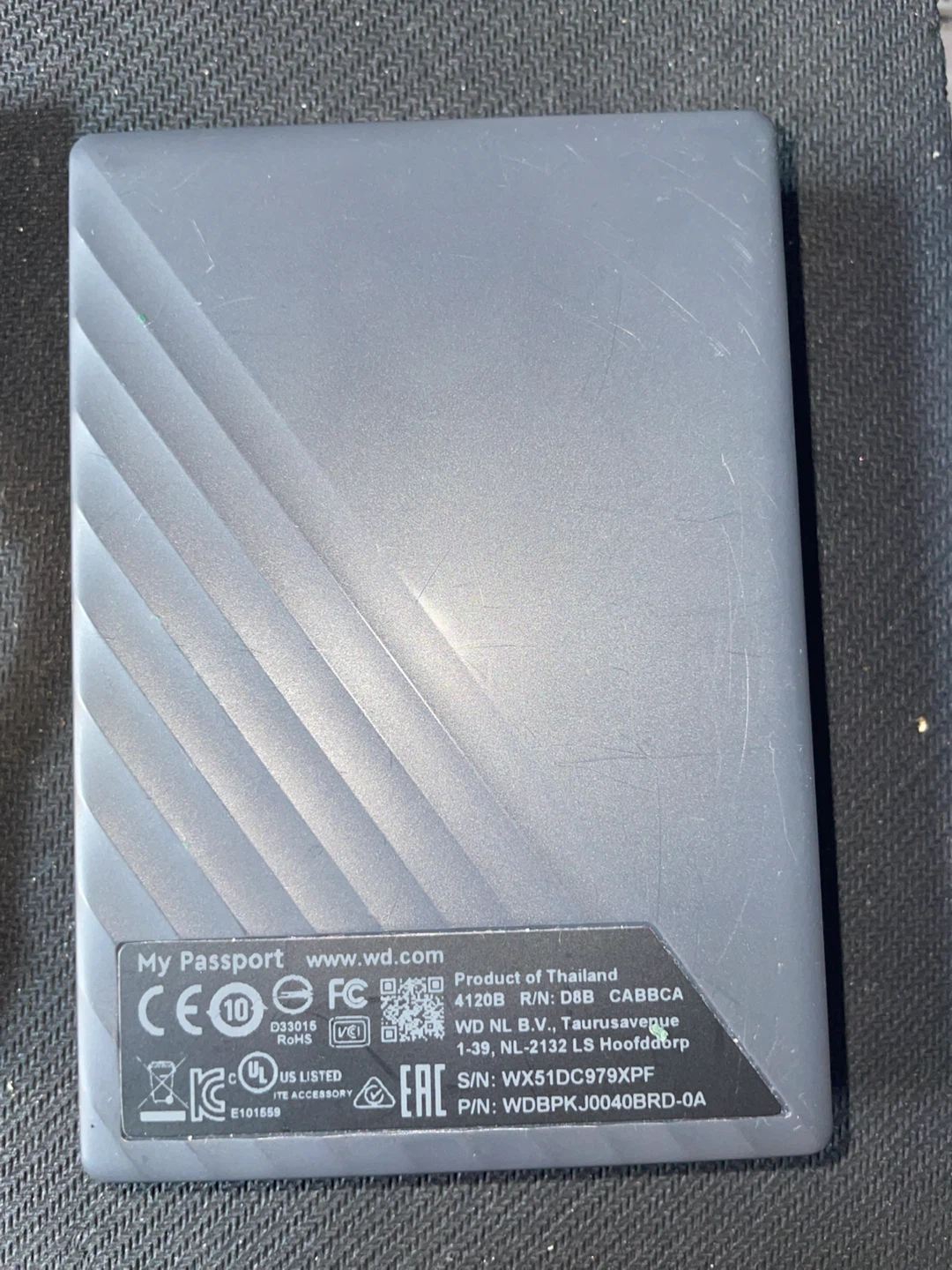 WD My Passport 4TB Red Portable External Hard Drive - photo 2