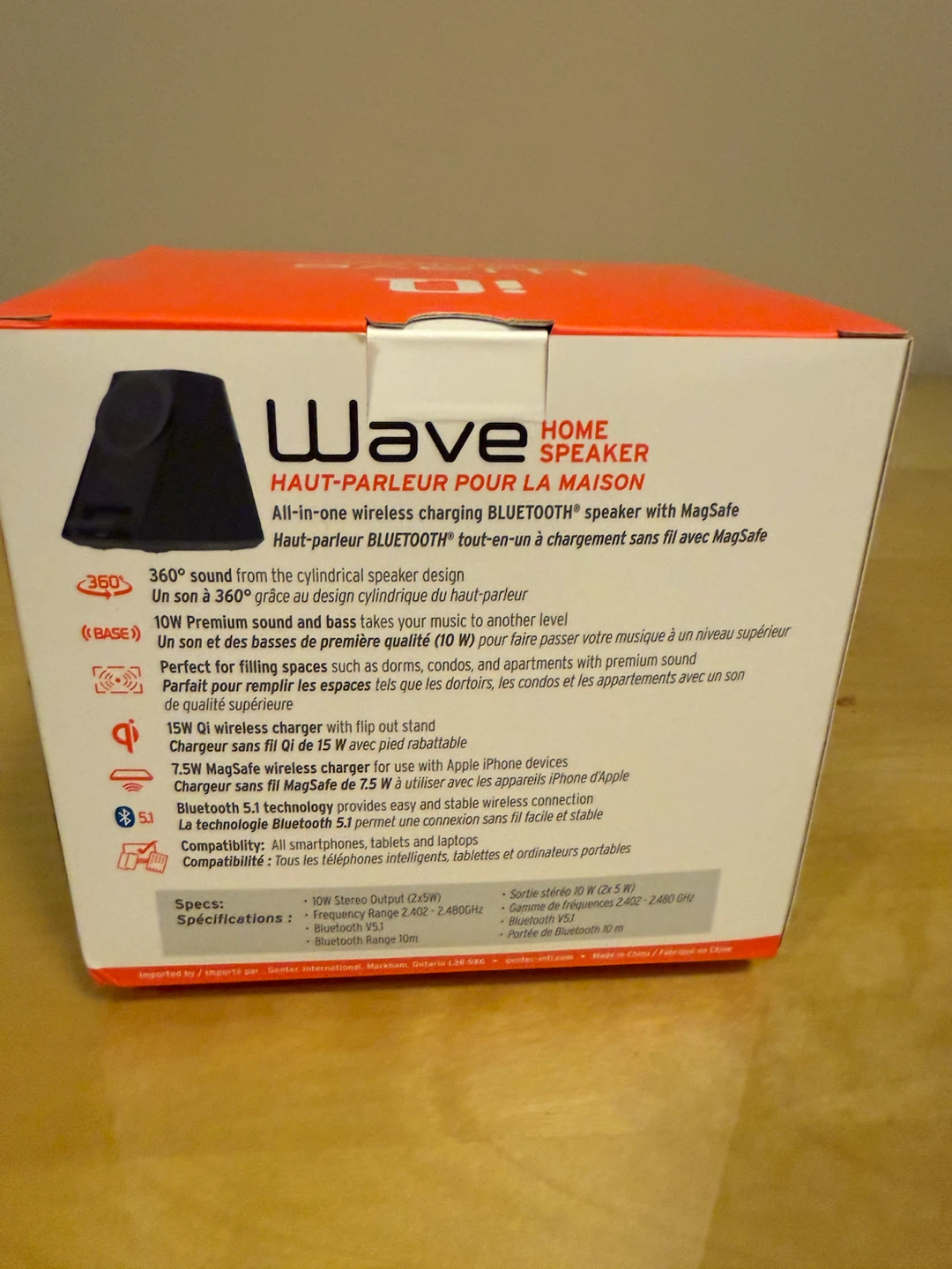 Wave Home Speaker - 10W Wireless Charging Bluetooth - photo 2