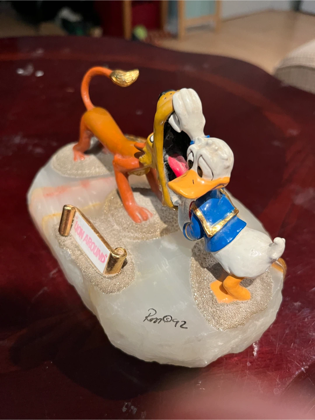 Royal Doulton "Lion Around" Donald Duck & Pluto Figurine - photo 3