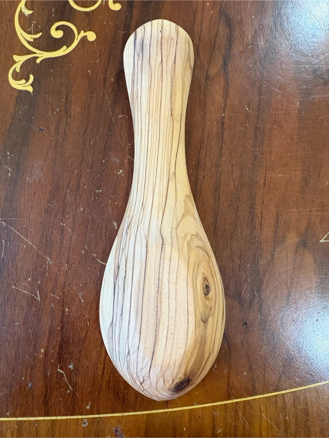 2 Handmade Olive Wood Spoon Rest from Holy Land - photo 3