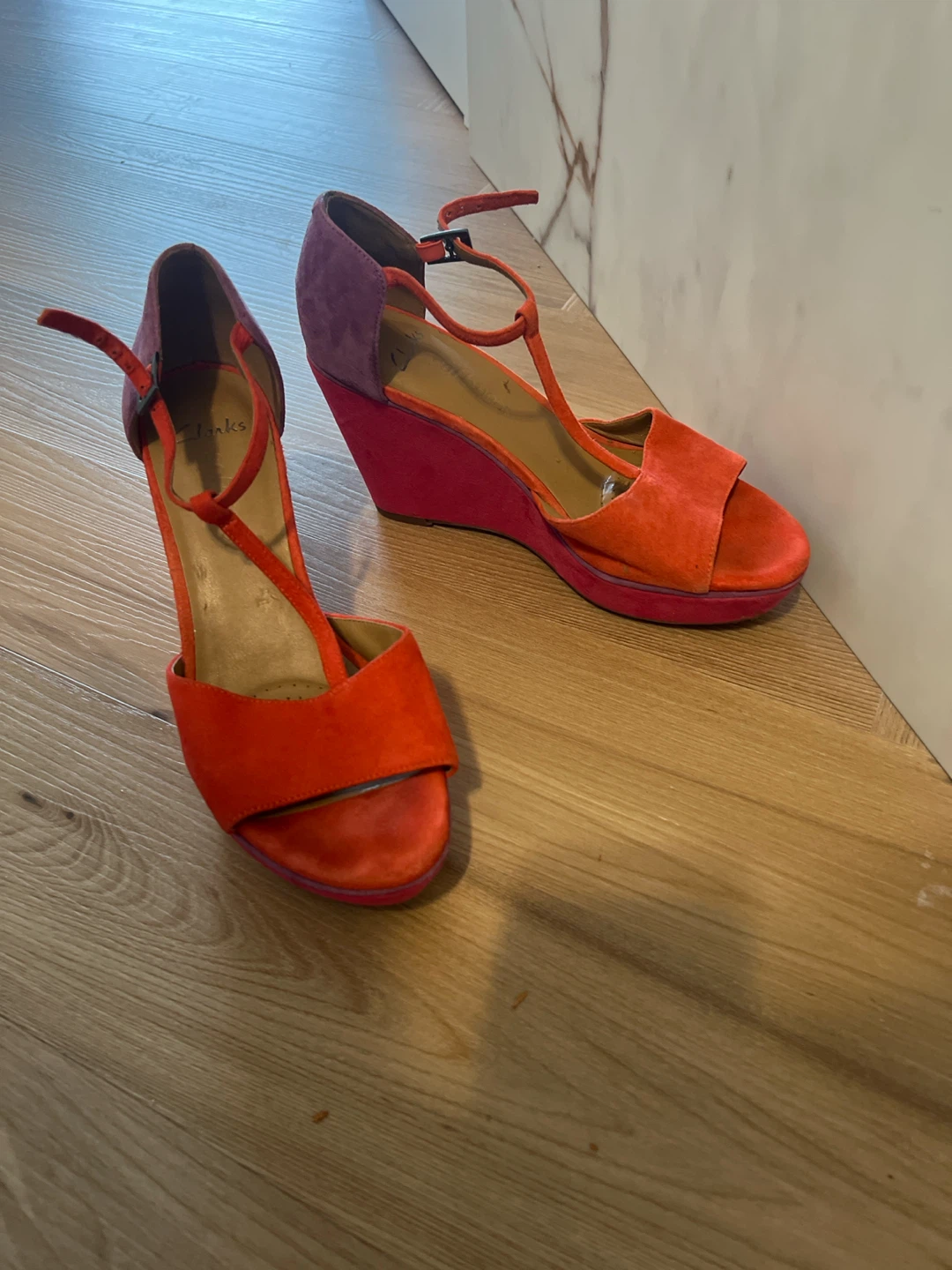 Clarks Wedge Sandals