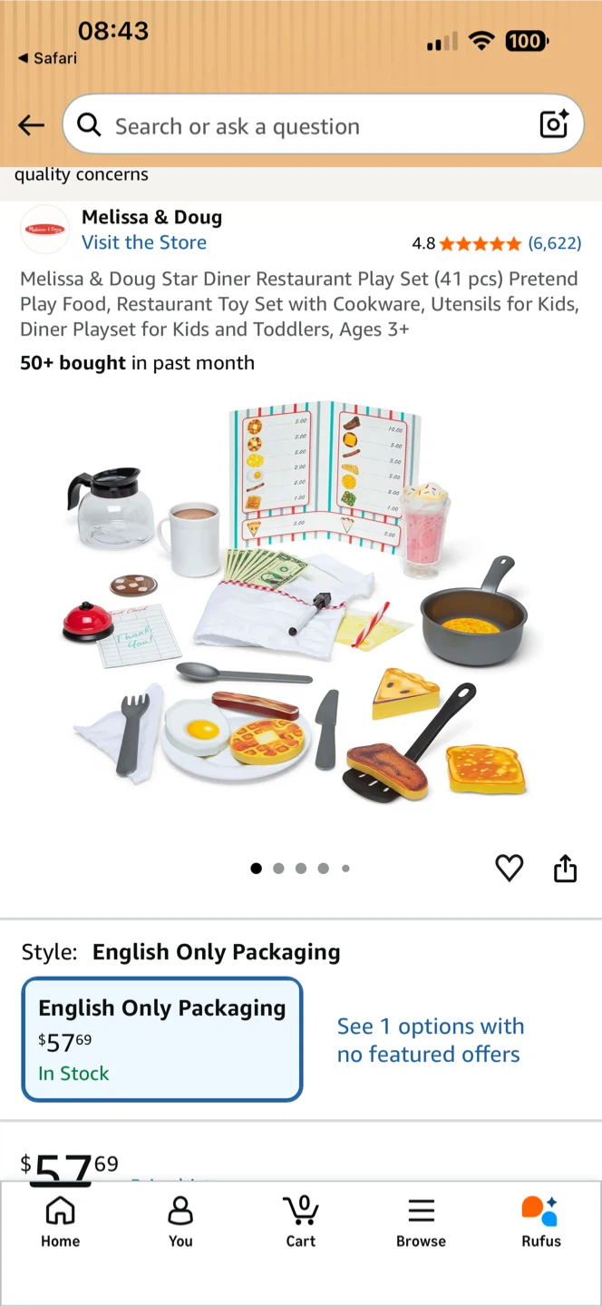 Melissa & Doug Star Diner Restaurant Play Set (41 pcs) - photo 2