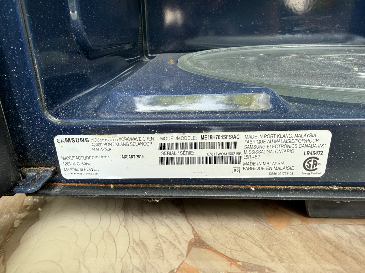 Samsung Stainless Steel Microwave ME18H704SFS - photo 2