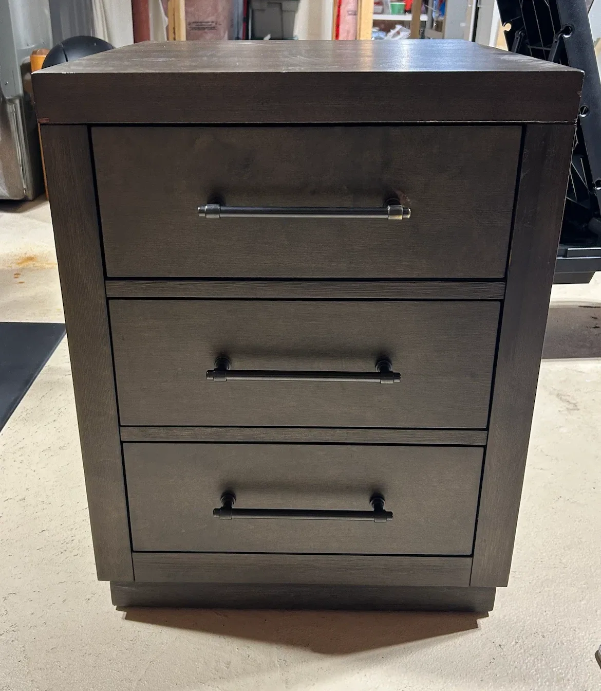 Wooden 3-Drawer Nightstand