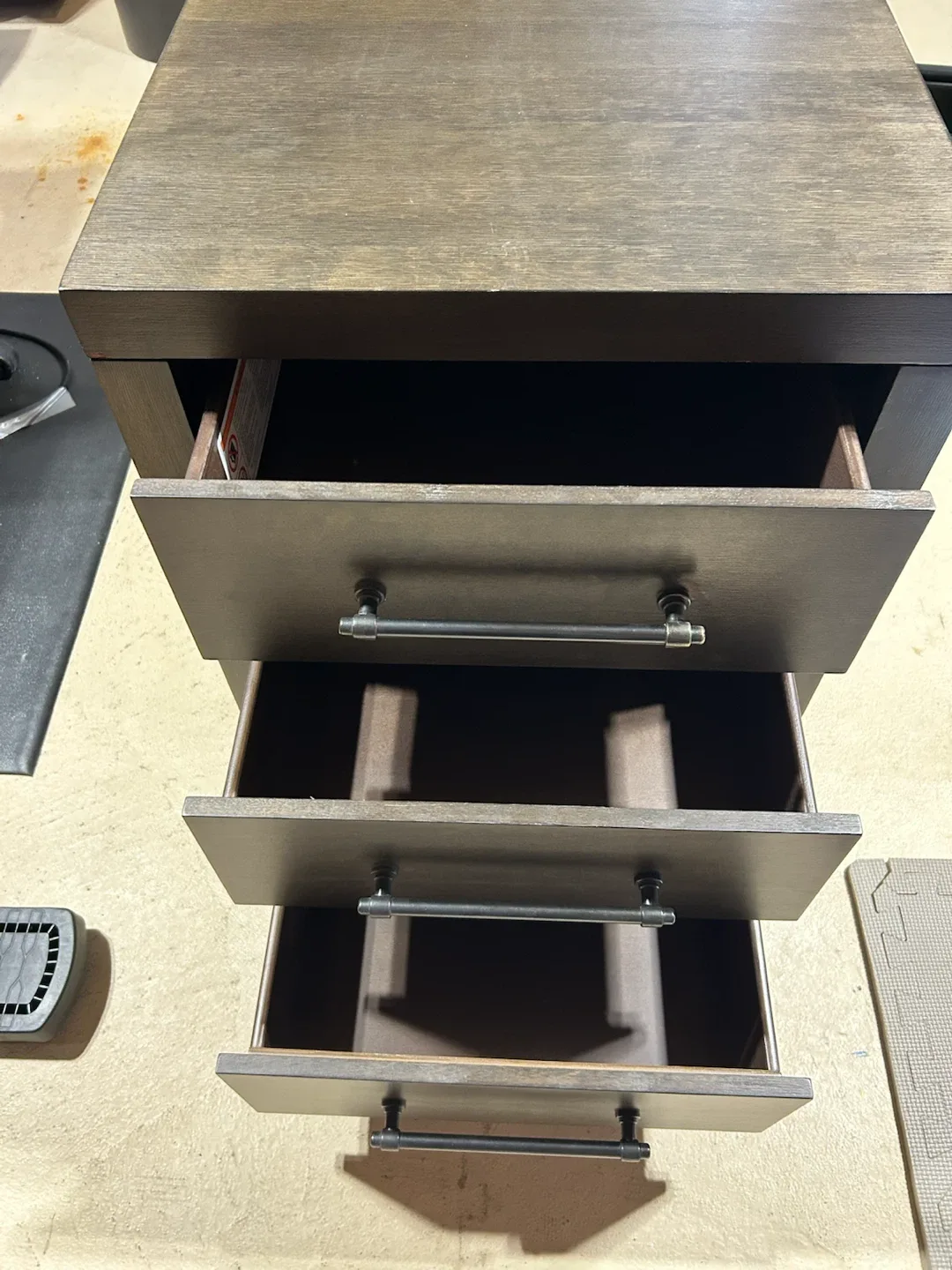 Wooden 3-Drawer Nightstand - photo 2
