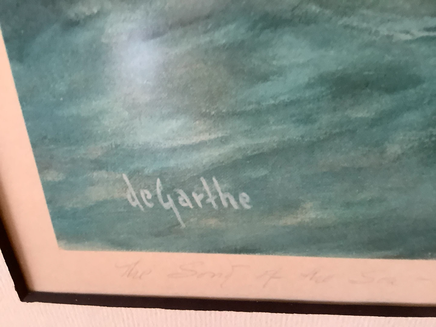 W.E. deGarthe Vt Litho “The Song of the Sea - Peggy’s Cove” 🐞 - photo 2
