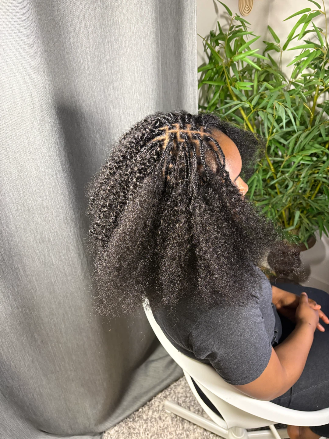 Braided Crochet Hair with Curly Ends - photo 2