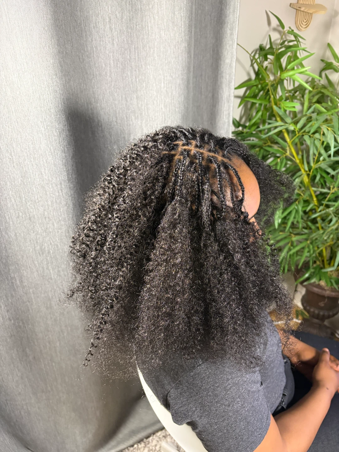 Braided Crochet Hair with Curly Ends - photo 3