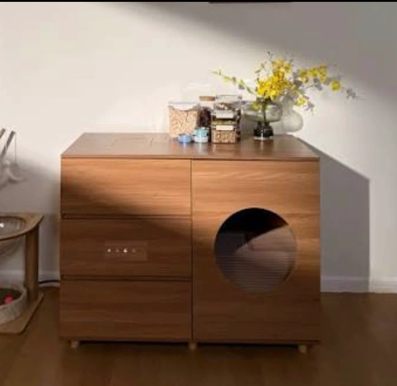 Automatic Cat Litter Box and Enclosure Cabinet