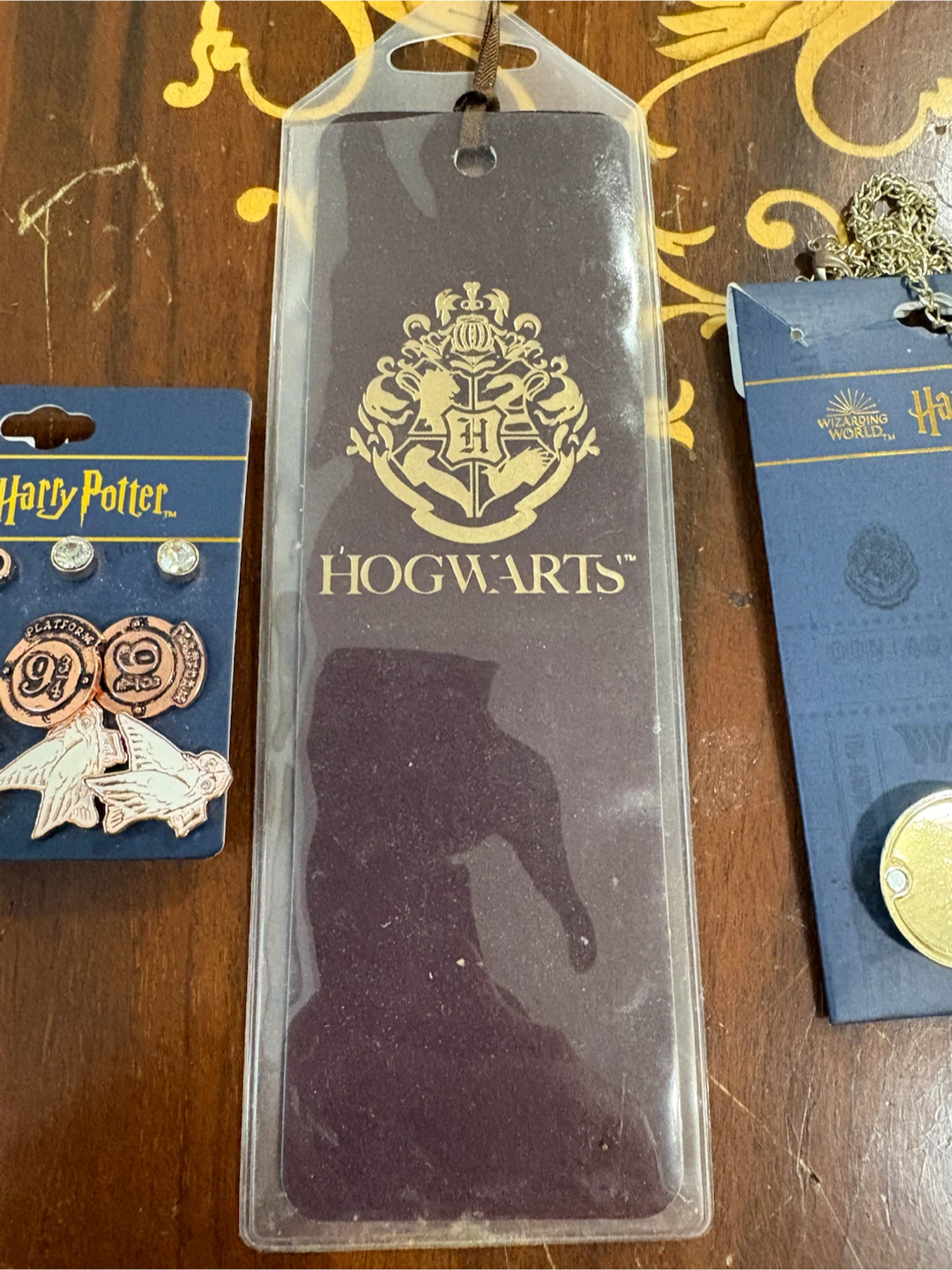 Harry Potter Wizarding World Necklace, Earrings, Bookmark - photo 4