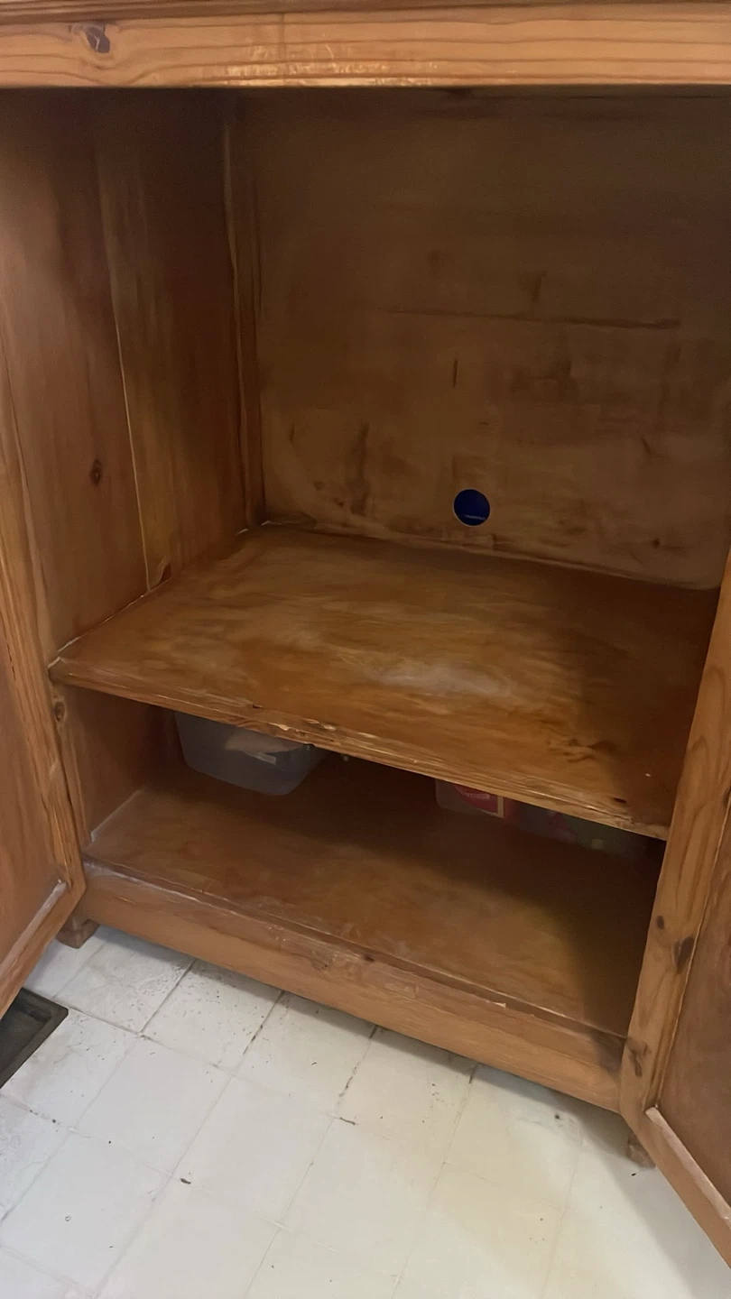 Wooden cabinet with doors - photo 2