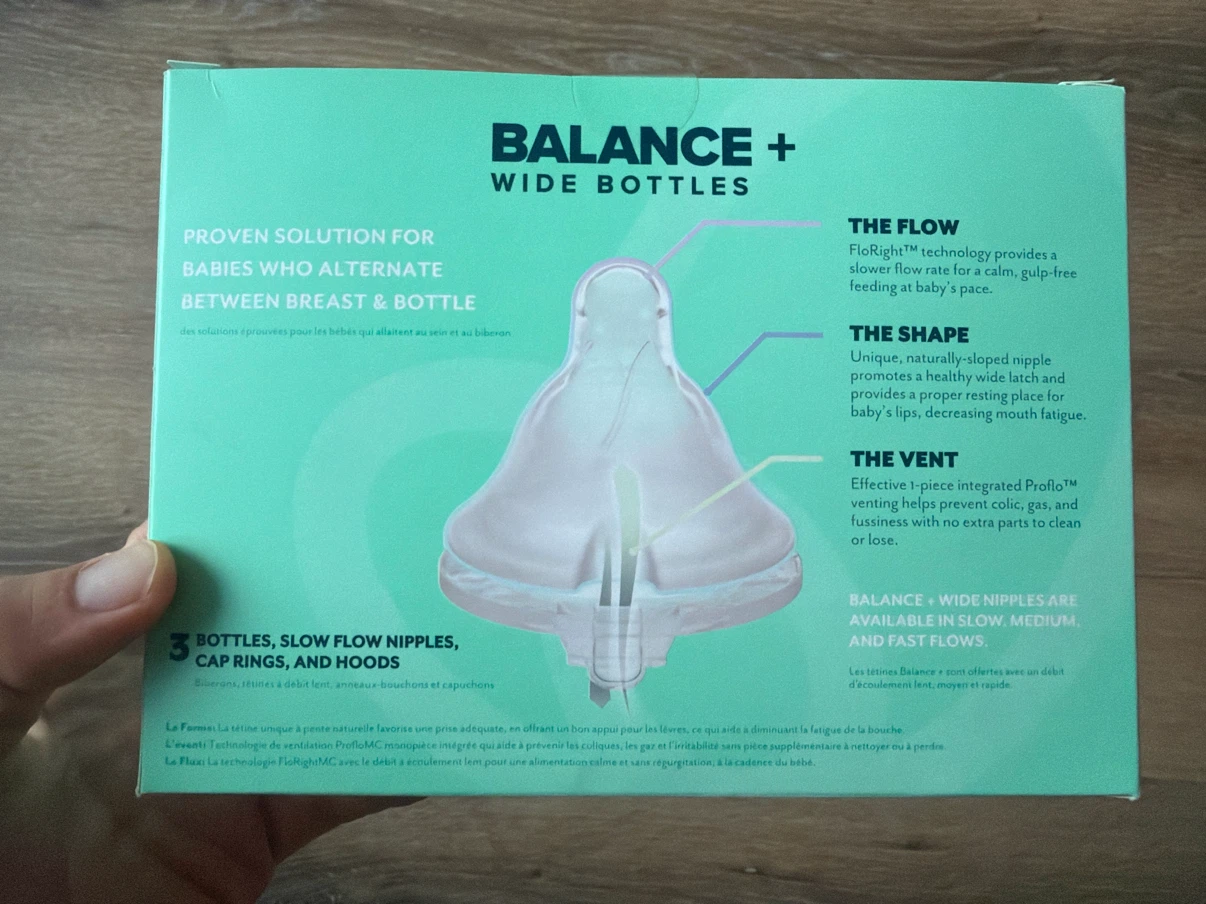 Evenflo Balance + Wide Bottles 3.5oz Slow Flow - photo 2
