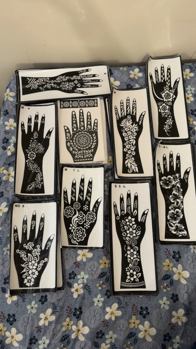Henna Stencils for Hands