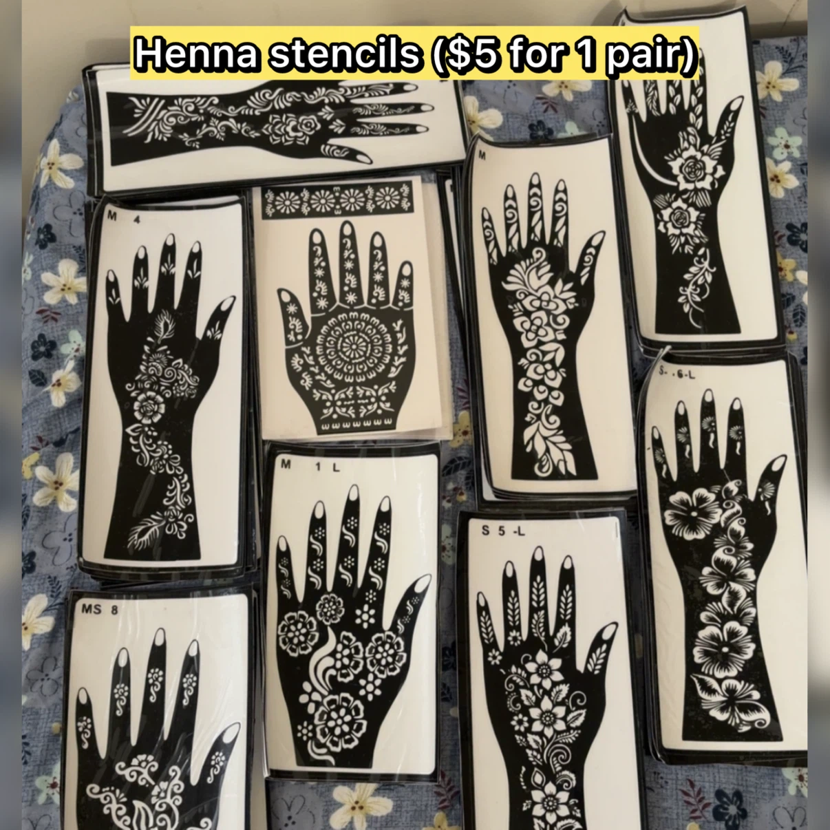 Henna Stencils for Hands - photo 2