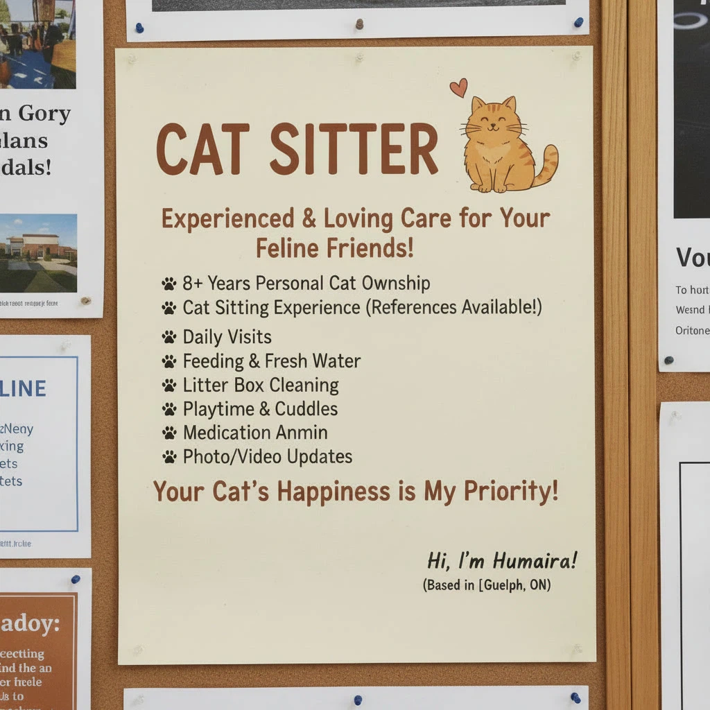 Cat Sitter - Experienced & Loving Care for Feline Friends