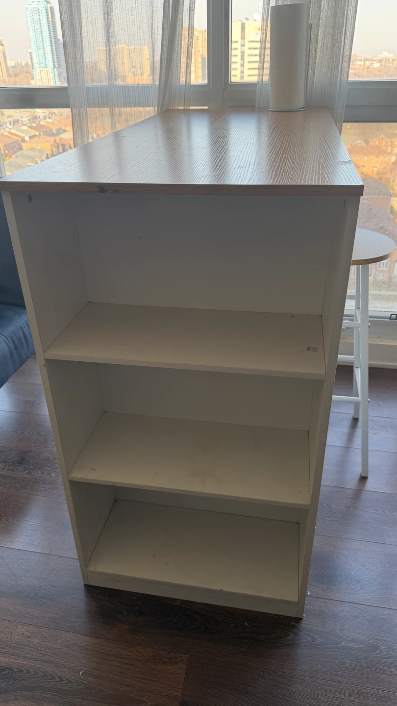 Bar Table with Shelves - photo 5