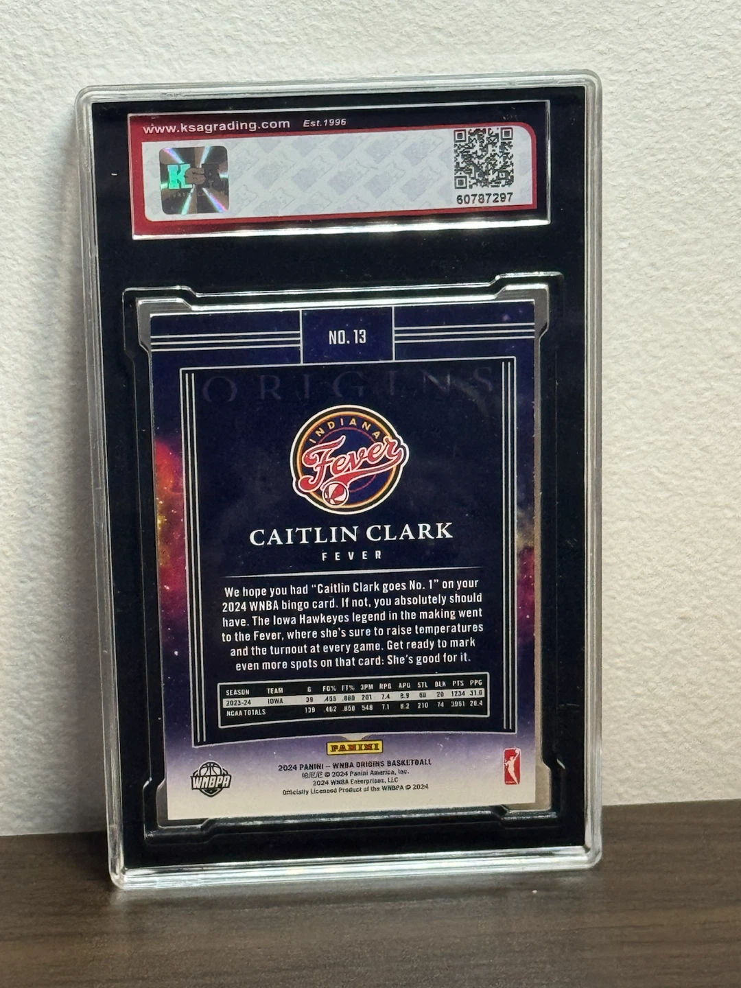 2024 Panini Origins Caitlin Clark /75 Rookie Card #13 Blue 8.5 - photo 2