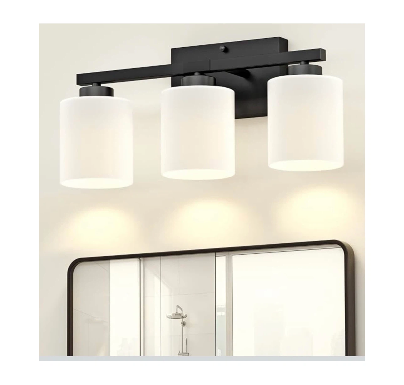 Brand new Bathroom Light Fixtures Black, 3-Light - photo 3