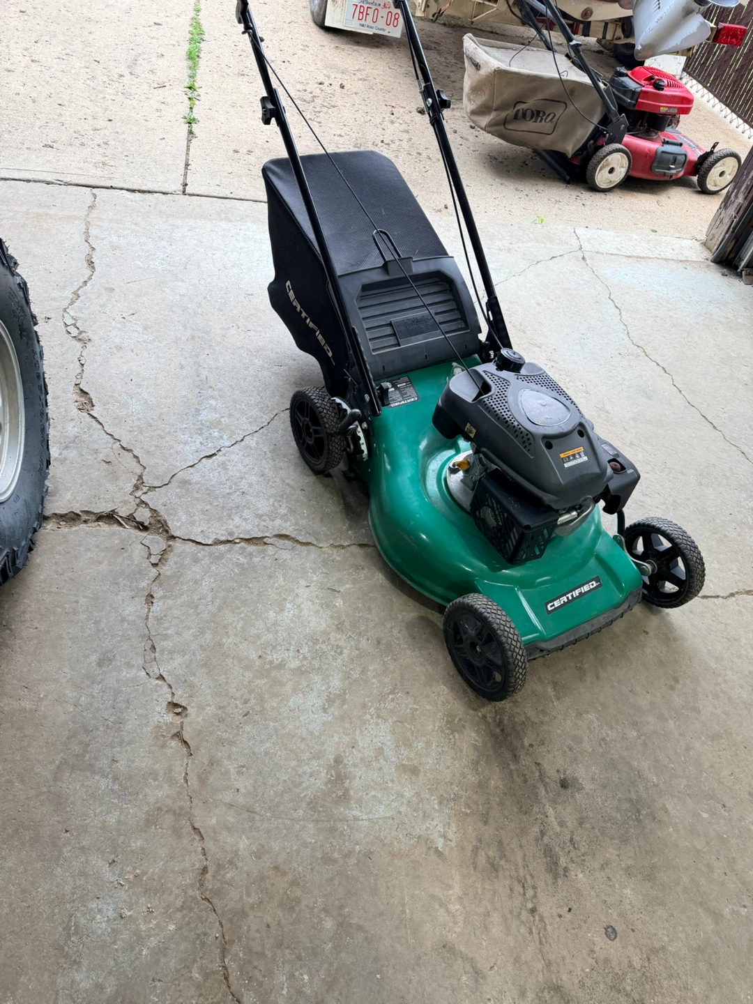 Certified push mower