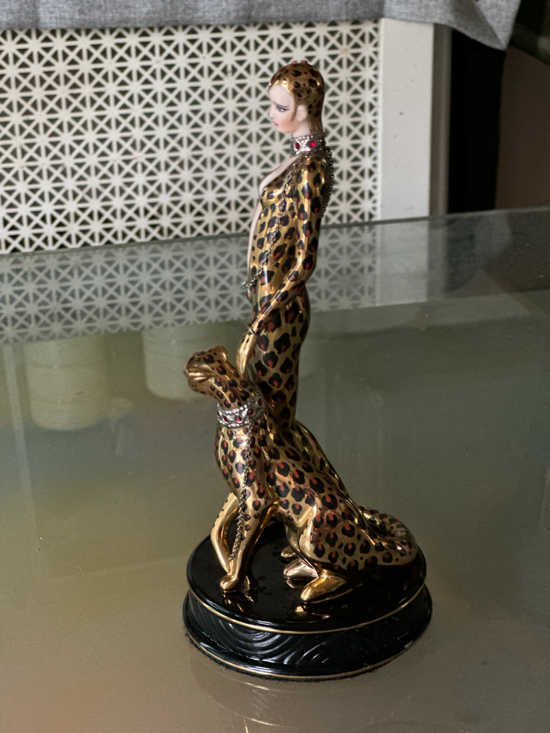 Franklin Mint “ Leopard “ Porcelain Figurine - photo 3